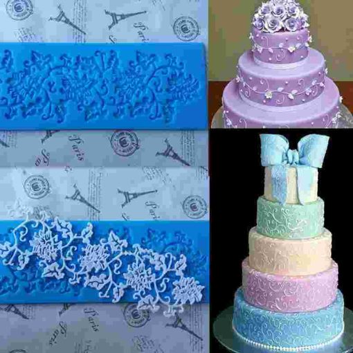 1 PCS 3D Silicone DIY Cake Fondant Mould Flower Lace Mold Sugar Chocolate Craft Wedding Baking 3
