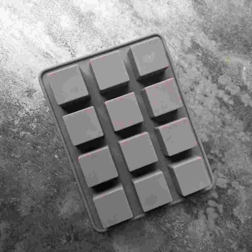 12 even square silicone Mold chocolate Mold cake Mold chocolate jelly baking tools K035