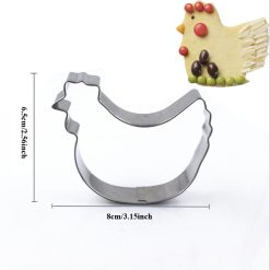 1pcs animal hen chicken Metal Stainless Steel Cookie Cutter Cupcake Fondant Cake Decor Biscuit Chocolate Mould
