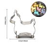 1pcs patisserie reposteria gateau Small Horse Metal Cookie Cutter Fondant Cake Decor Tools Pastry Cupcake Toppers