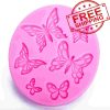 Butterfly shape 3D Craft Relief Chocolate confectionery Fondant Silicone Mold Cake Kitchen Decorating DIY Tools FT 6