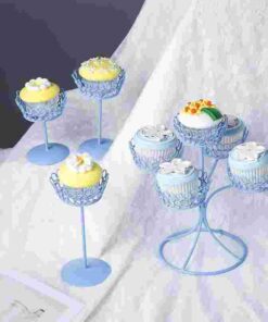 Cupcake holder birthday cake plate wedding wedding arrangement wrought iron cup cake holder 1