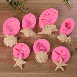 DIY Sea Shell Conch Cake Silicone Molds Fondant Cake Decorating Tools Gumpaste Chocolate Candy Soap Fimo