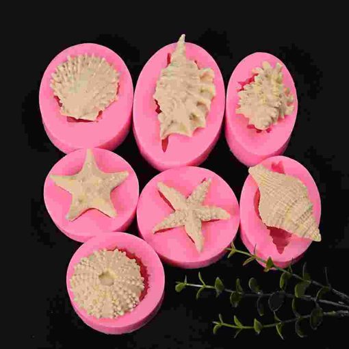 DIY Sea Shell Conch Cake Silicone Molds Fondant Cake Decorating Tools Gumpaste Chocolate Candy Soap Fimo 4