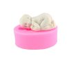 Hoomall Cute Pink Baby Silicone Molds 3D Cake Moulds DIY Fondant Cake Decorating Tools Baking Pastry 2