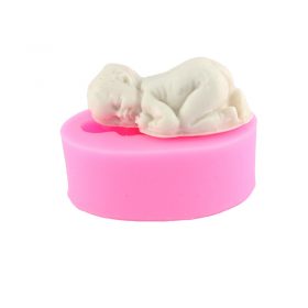 Hoomall Cute Pink Baby Silicone Molds 3D Cake Moulds DIY Fondant Cake Decorating Tools Baking Pastry 2