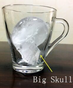 New Big Skull Shape 3D Ice Cube Mold Maker Bar Party Silicone Trays Chocolate Mould with 3