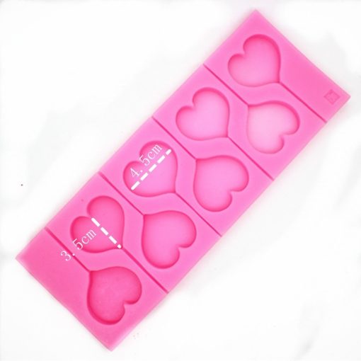New Heart shape lollipop silicone mold 2