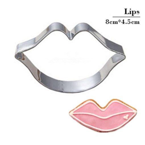 Sexy Lip Kiss Biscuit Cookie Cutter Tools Cake Utensils Stainless Steel Plaster Molds Kitchen Products Sale