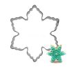 Snowflake Christmas Cookie Tools Cutter Mould Biscuit Press Icing Set Stamp Mold Stainless Steel Cake Decorating 1 1