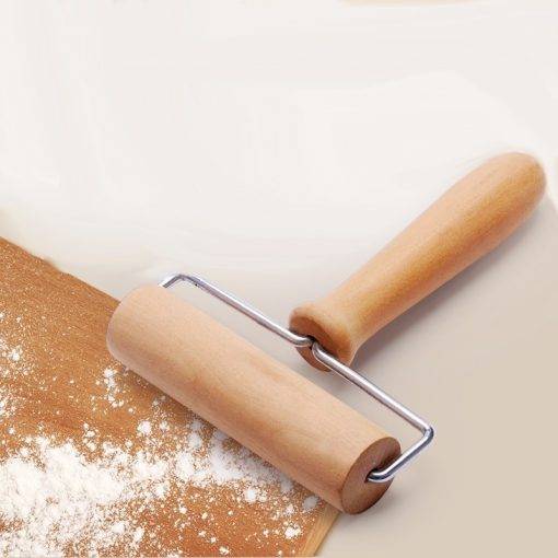 Wooden Rolling Pin Hand Dough Roller for Pastry Fondant Cookie Dough Chapati Pasta Bakery Pizza Kitchen