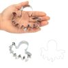 decorating tools Baking cake Cookie Cutter Fondant octopus Stainless Steel 1pcs Biscuit Moulds