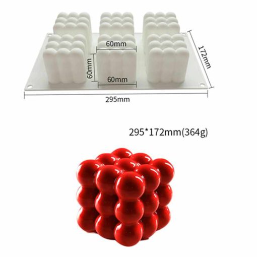 SHENHONG Art Cake Decorating Mold 3D Silicone Molds Baking Tools For Heart Round Cakes Chocolate Brownie 5