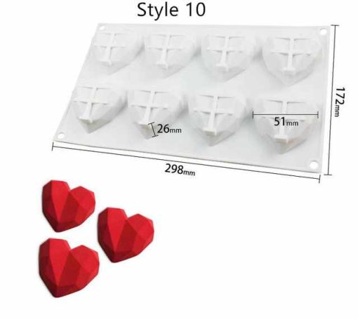 SHENHONG Art Cake Decorating Mold 3D Silicone Molds Baking Tools For Heart Round Cakes Chocolate Brownie 9.jpg 640x640 9