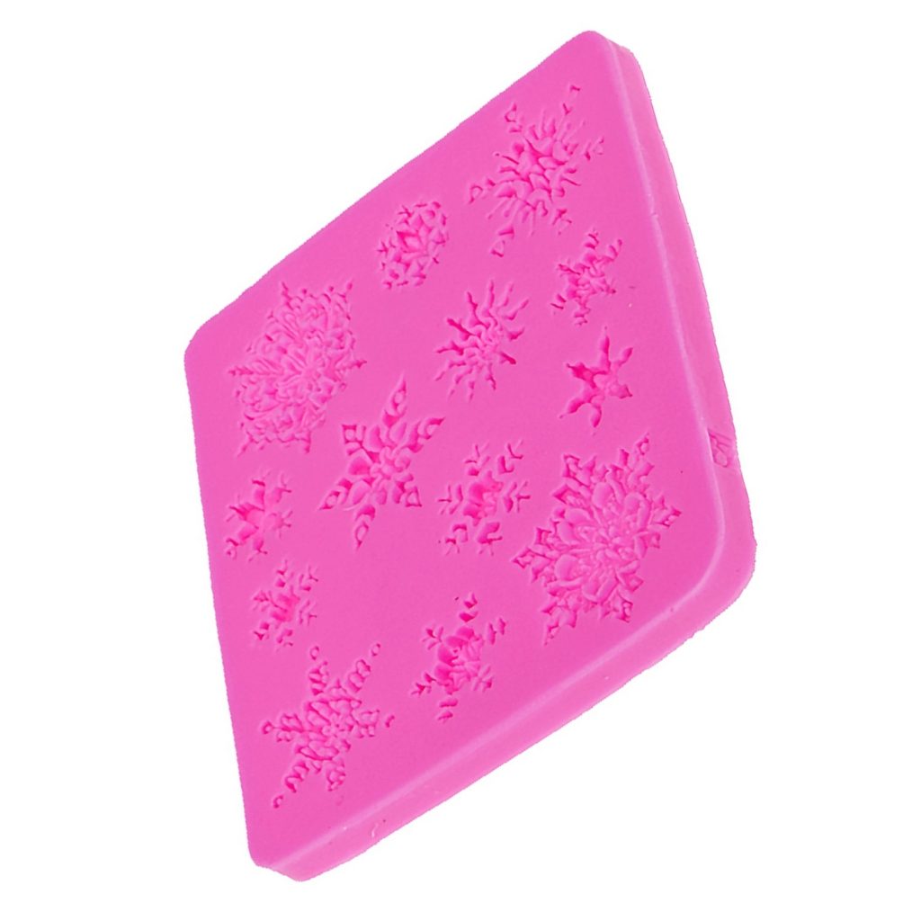 3D christmas decorations snowflake Lace silicone mold chocolate Party