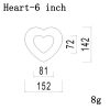 Heart-6 inch
