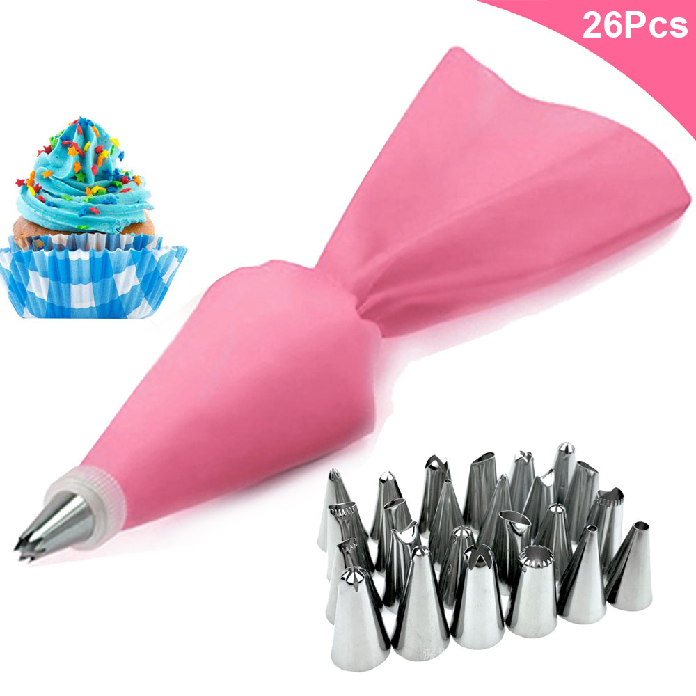 reusable-silicone-pastry-bag-and--tips-set