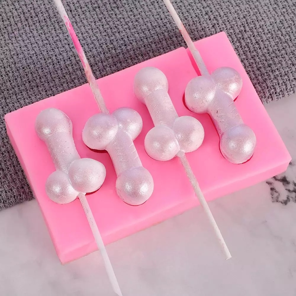 Penis Shape Lollipop Silicone Mold