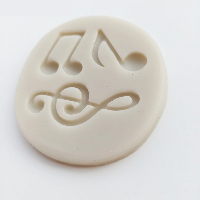 0 33b7fa Cute Notes Silicone Fondant Mold