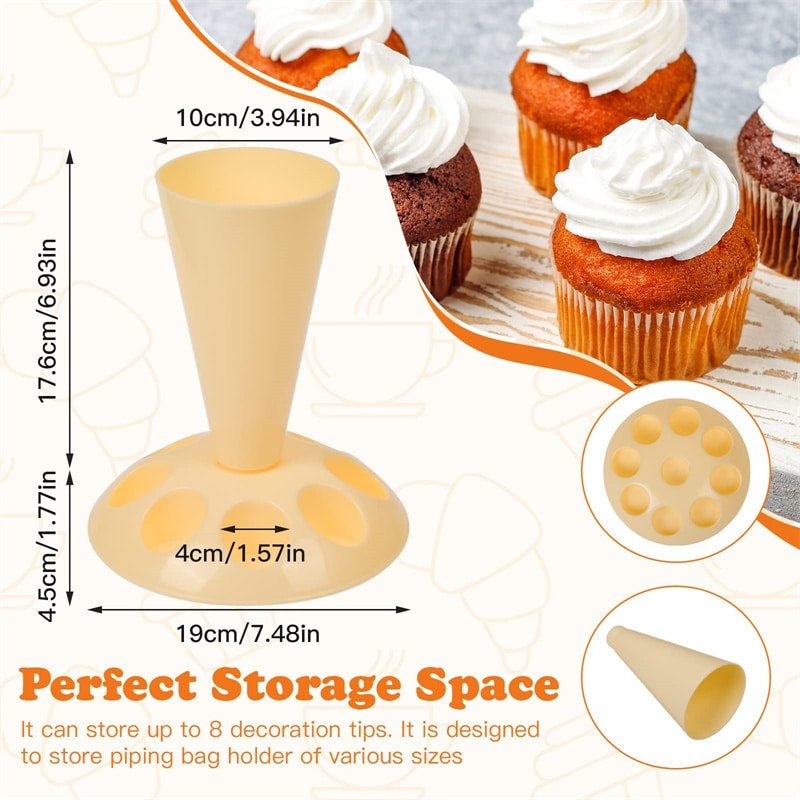 Cream Piping nozzles Storage Rack