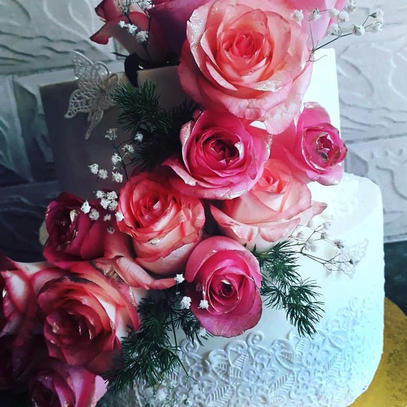 Silicone Mold Sugar Lace Mat Embossed wedding cake decoration