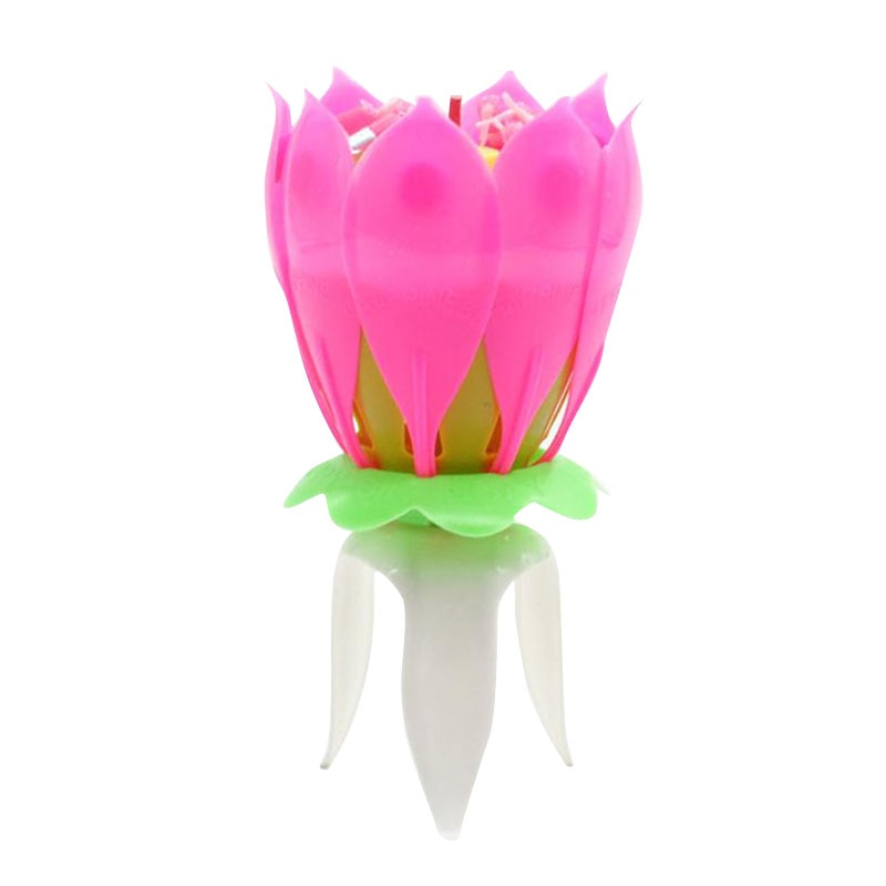 Lotus Magis Flower Birthdat candle