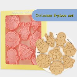 Set Christmas Cartoon Biscuit Mould Cookie Cutter 8 pcs