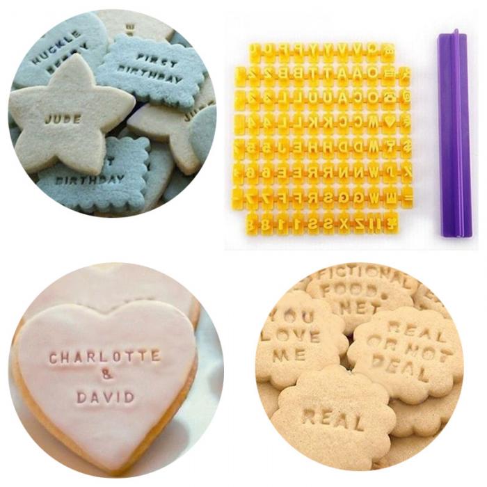 Alphabet Letter Number Cookie Press Stamp Embosser Alphabet Letter Number Cookie Press Stamp Embosser