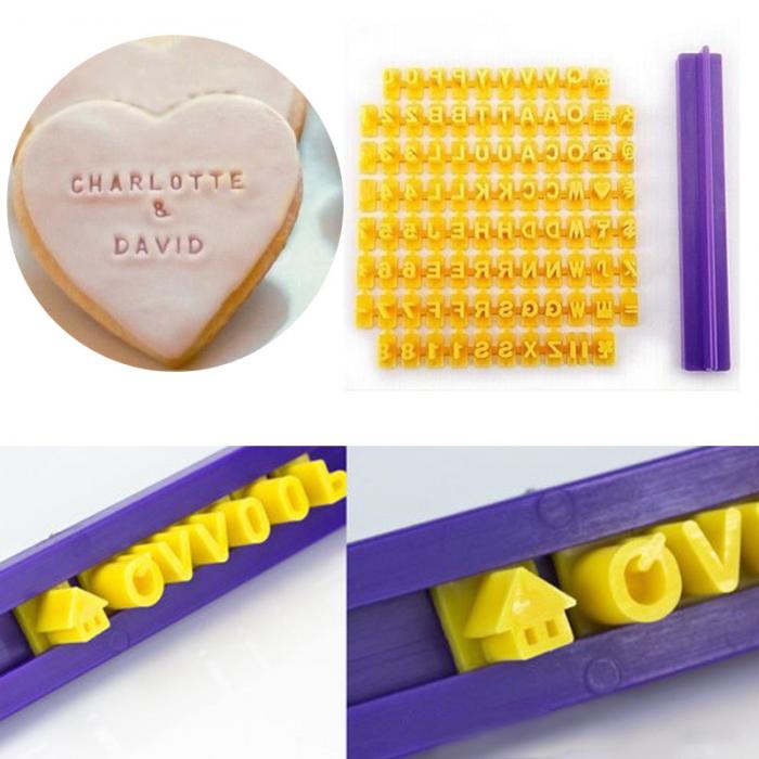 Alphabet Letter Number Cookie Press Stamp Embosser Alphabet Letter Number Cookie Press Stamp Embosser