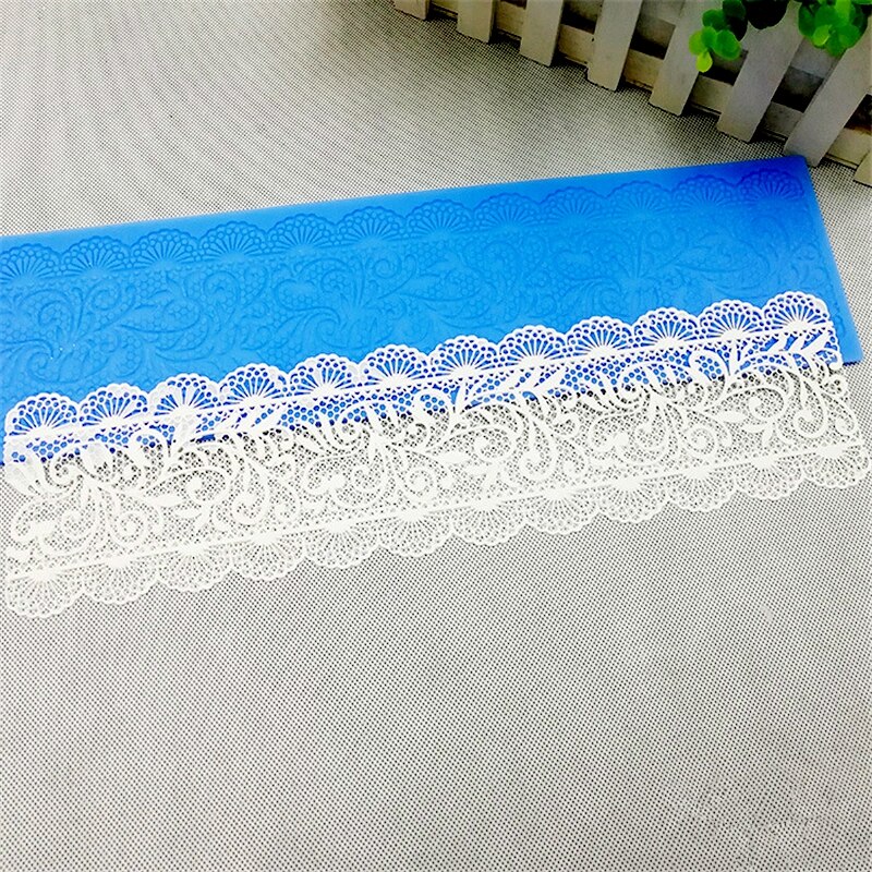 40*10cm Lace Flower Wedding Cake Silicone Lace Mold