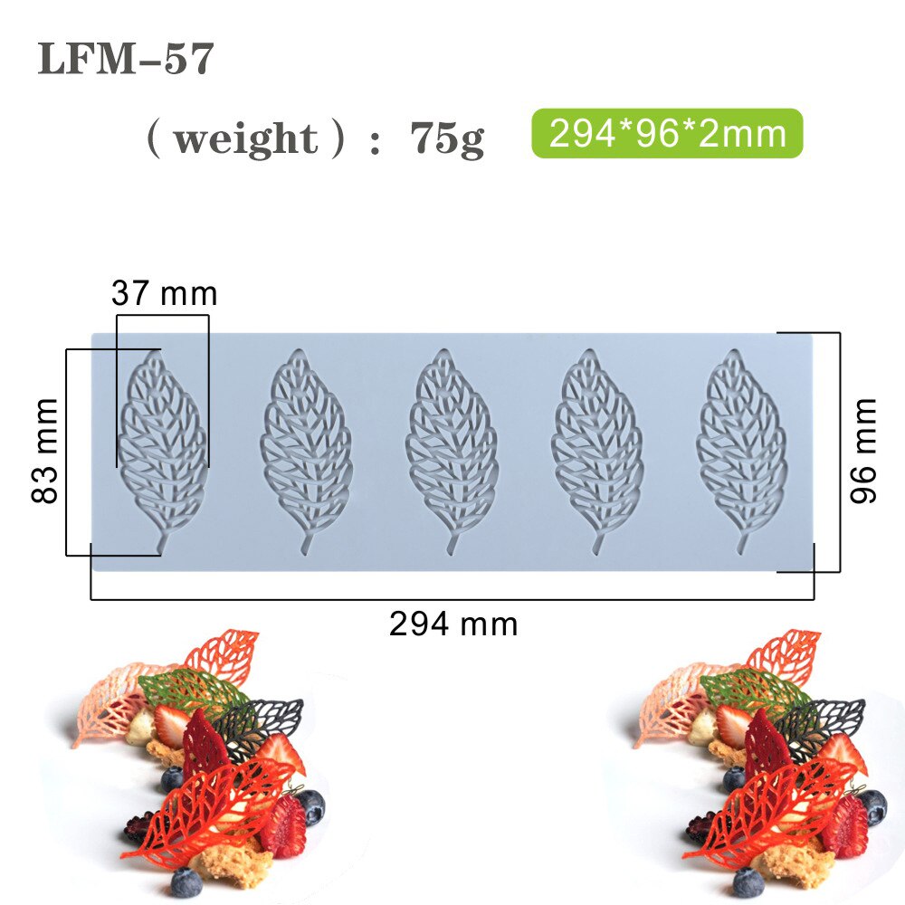 leaf-shape-cake-border-fondant-lace-mat