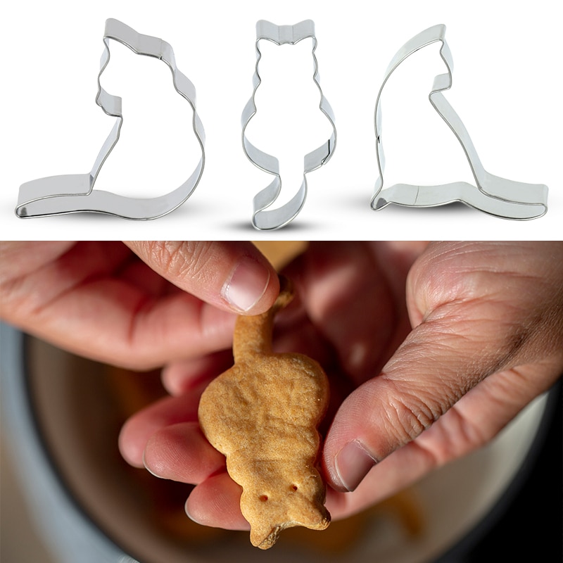 Cat Shape Cookie Cutter Stainless Steel