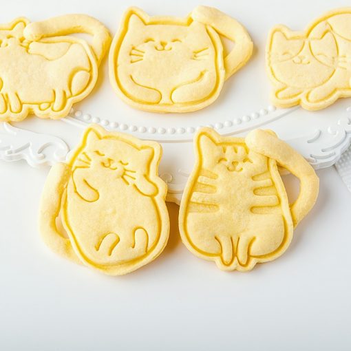 Cute Cat Cookie Plunger Cutters
