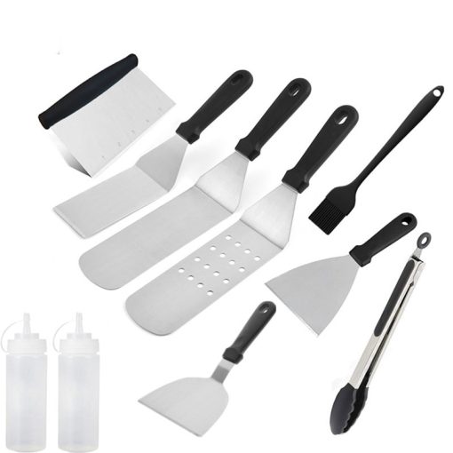 640598 apezjg Barbecue Tools Set Professional Griddle Accessories Kit with Carry Bag