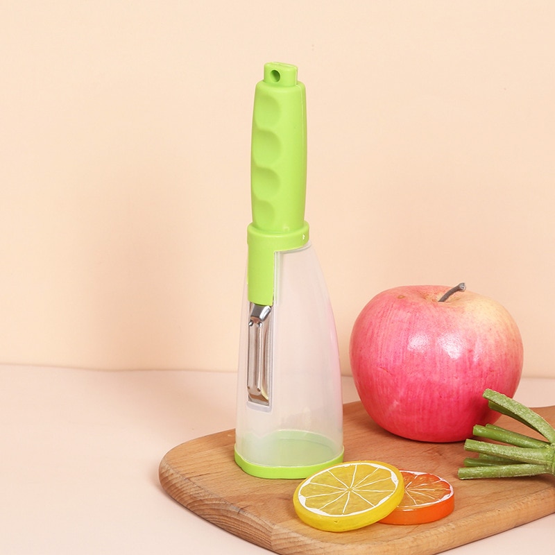 vegetable-peeler-with-container-gadget