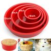 641665 ng4zbs Round Silicone Mold Nonstick Baking Pan 4/6/8/10 Inch