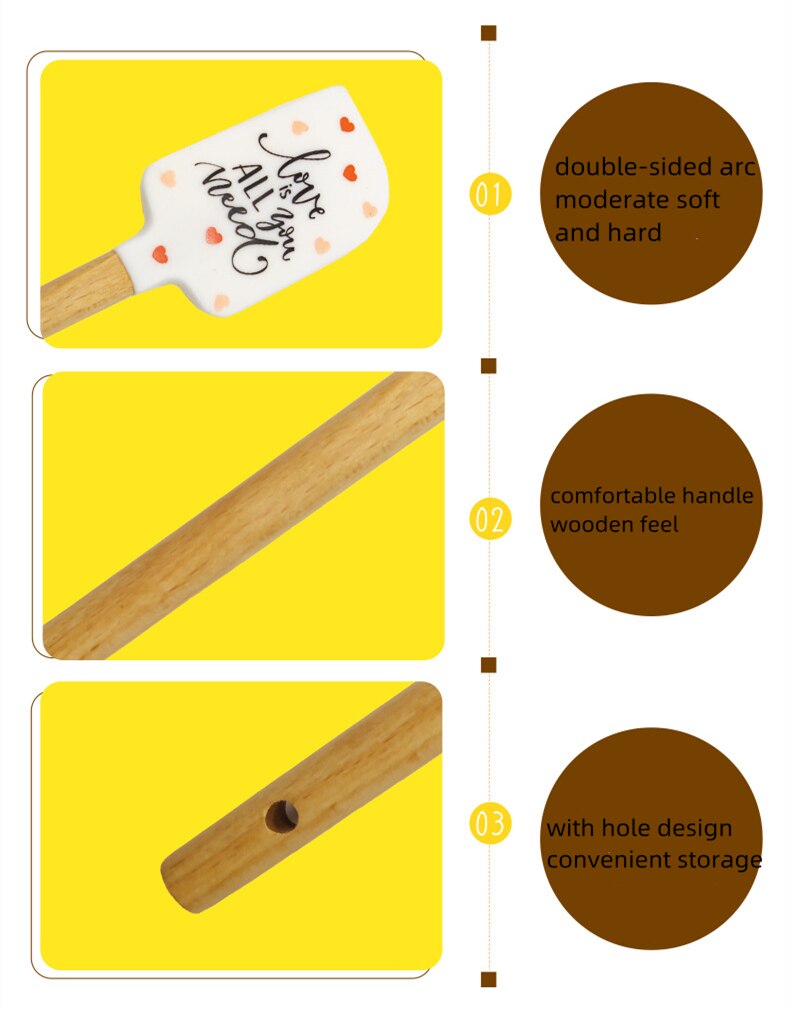 heart-pattern-cake-cream-silicone-spatula-wooden-handle