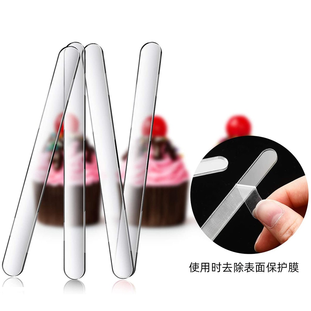 Food Grade Clear Acrylic Ice Cream Stick