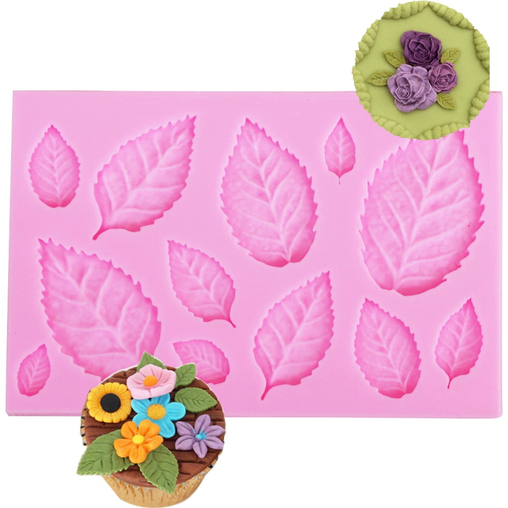 Rose Leaves and Maple Silicone Mold