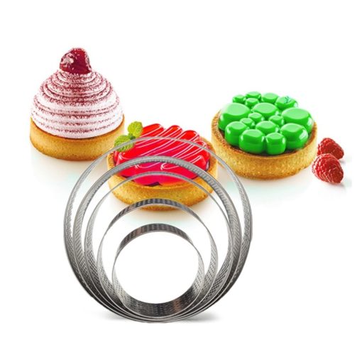 644219 05sett Round Stainless Steel DIY Cake and Pizza Mold