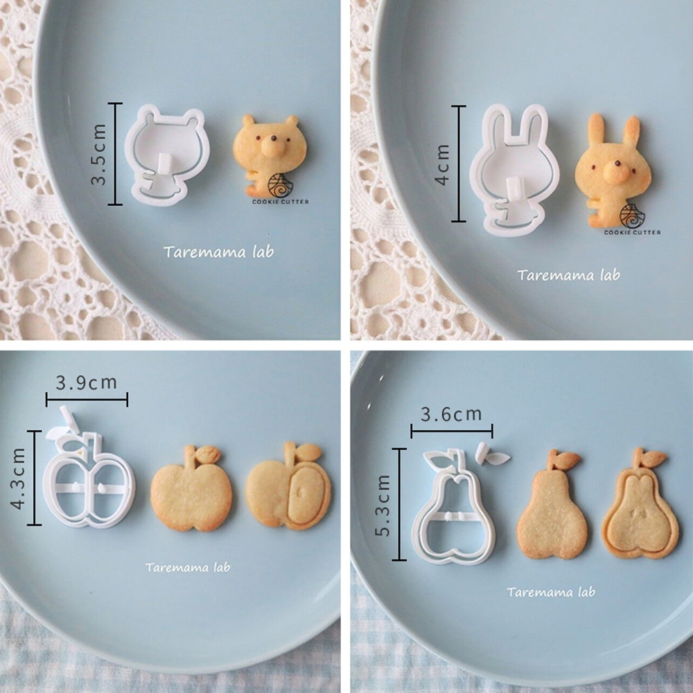 3D Rabbit Shape Mold Cartoon Cookie Press Mold