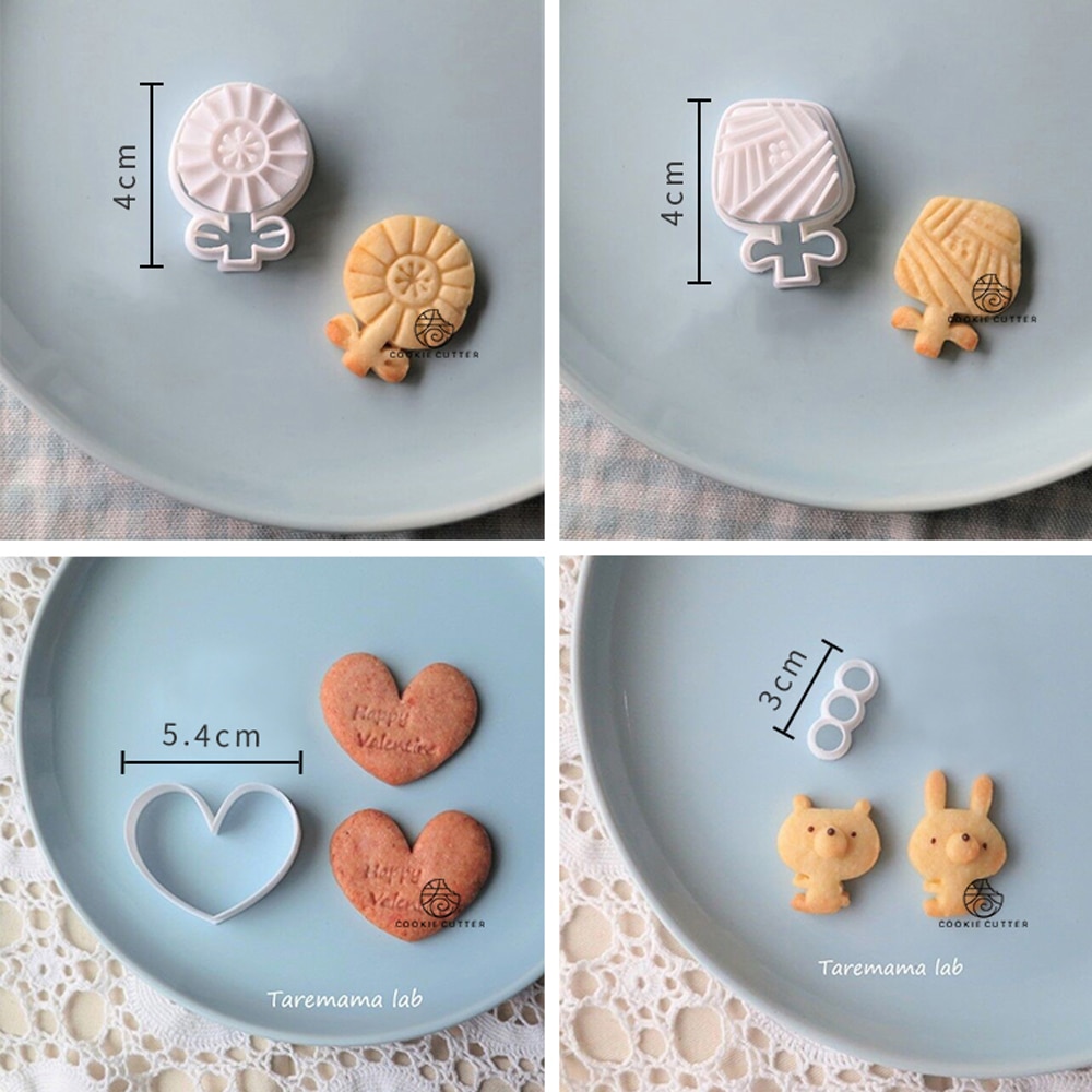 3D Rabbit Shape Mold Cartoon Cookie Press Mold