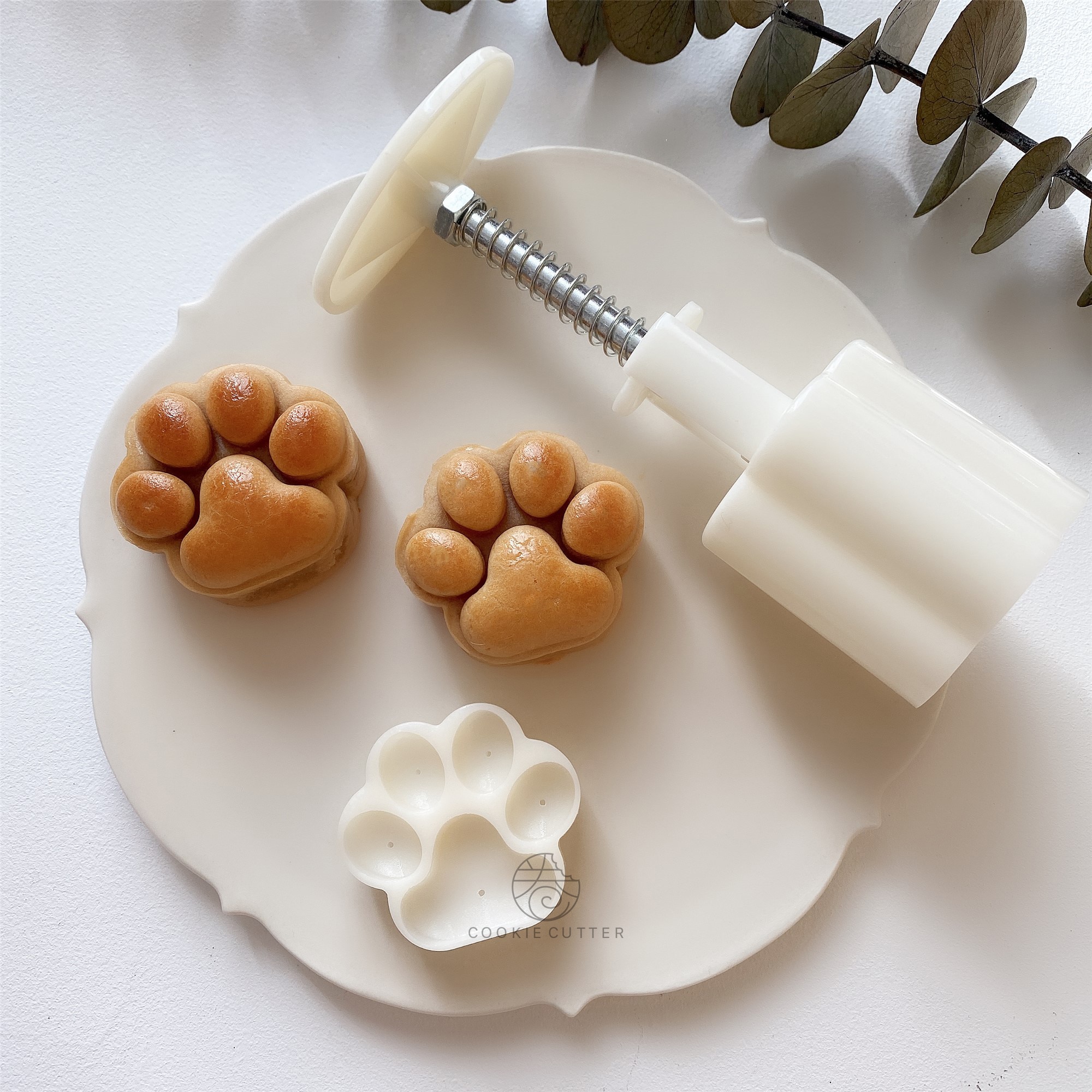 Cat Paw Shape Pastry Plunger Cookie Embosser Reusable Cat Paw Shape Pastry Plunger Cookie Embosser Reusable