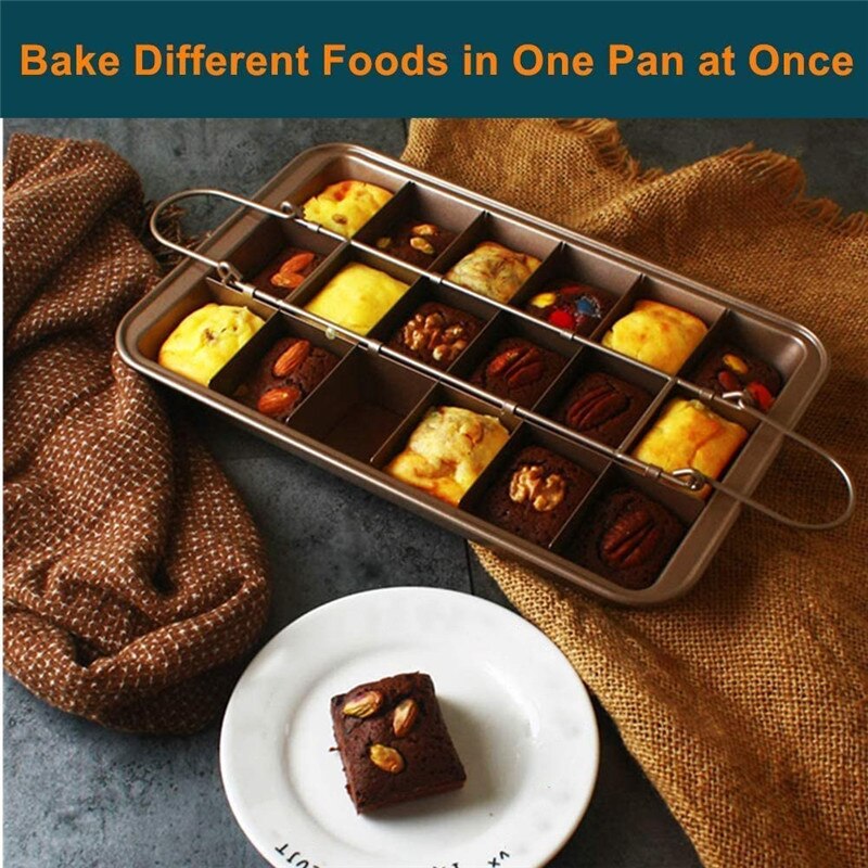 Brownie Pan Bread Cake Pans Non-Stick Baking Dishes