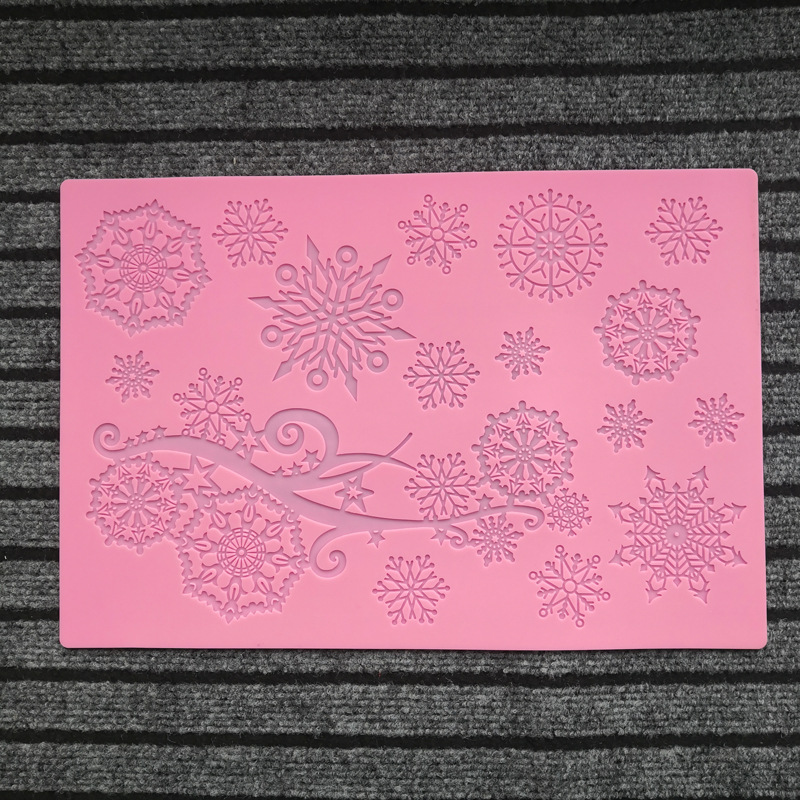 Christmas Lace Mat Silicone Mold