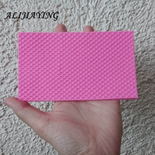 mermaid fish scale border mould silicone mold d0809