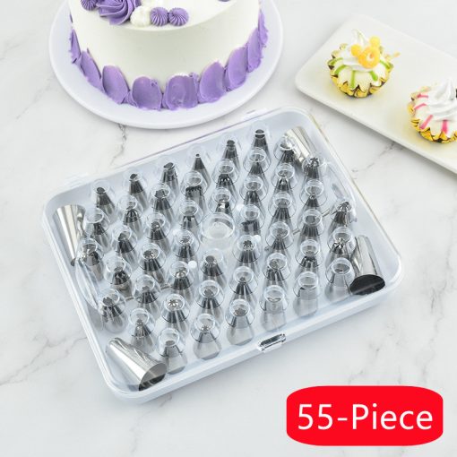 piping tip set stainless steel 27 29 55 pcs / sets