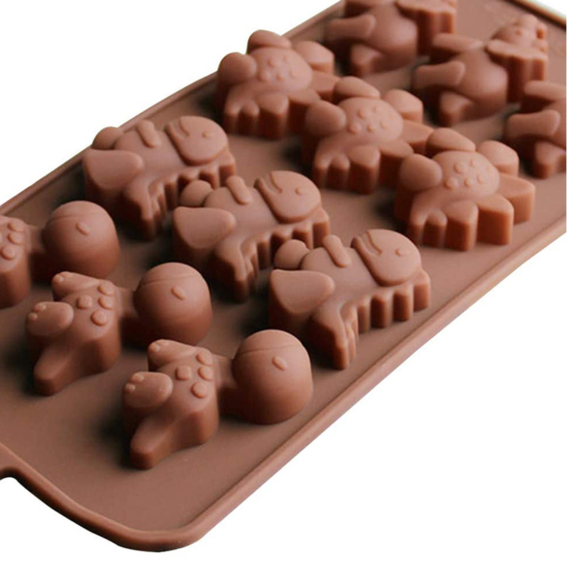 12 Cavity Dinosaur Chocolate Mold