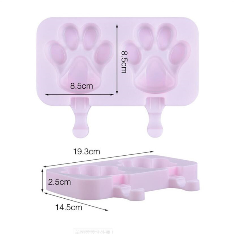 Cute Cartoon Animal Paw Ice Cream Mold