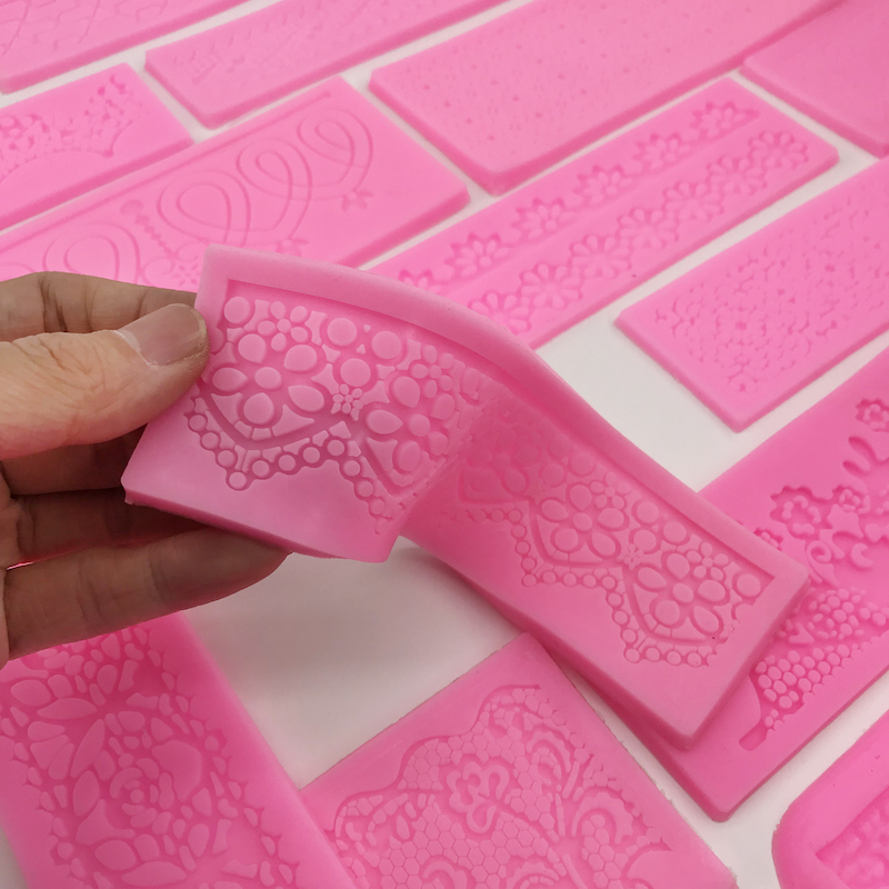 Flower Lace Silicone Mat Chocolate Mold for wedding cake decor